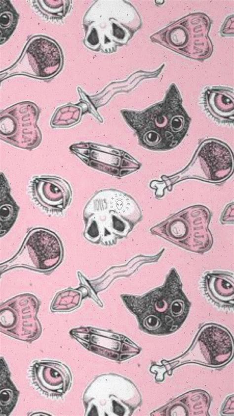 You can also upload and share your favorite <strong>goth Hello Kitty wallpapers</strong>. . Pink goth wallpaper
